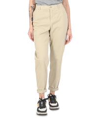 Thumbnail for Hugo Boss Women's Cotton blend beige trousers in Beige - 38 EU