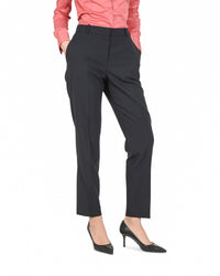 Thumbnail for Hugo Boss Women's Dark Blue Wool Blend Trousers in Dark blue - 34 EU