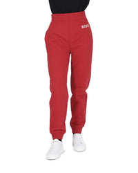 Thumbnail for Hugo Boss Women's Cotton Red Womens Trousers in Red - S