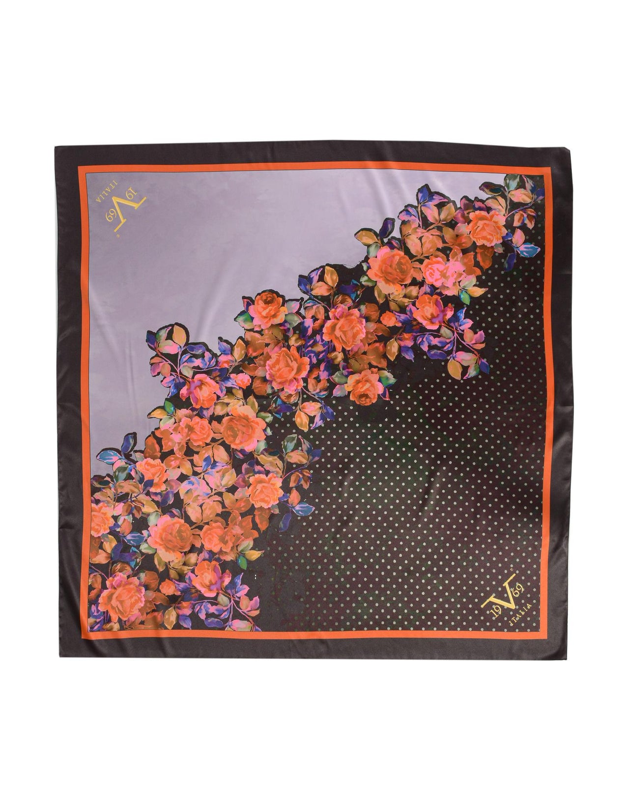 Foulard with Flower Pattern - One Size