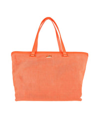 Thumbnail for Perforated Squares Texture Handbag with Unique Zipped Compartment One Size Women