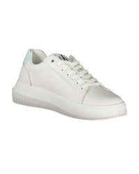 Thumbnail for Calvin Klein Women's White Polyester Sneaker - 40 EU