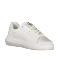 Thumbnail for Calvin Klein Women's White Polyester Sneaker - 39 EU