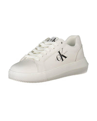 Thumbnail for Calvin Klein Women's White Polyester Sneaker - 39 EU