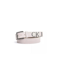 Thumbnail for Contrast Embossed Logo Mens Belt with Metal Buckle 90 cm Men