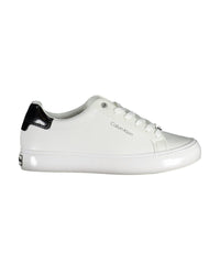 Thumbnail for Calvin Klein Women's White Nylon Sneaker - 41 EU