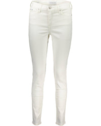 Thumbnail for Calvin Klein Women's White Cotton Jeans & Pant - W29 US