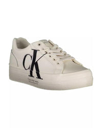 Thumbnail for Calvin Klein Women's White Polyester Sneaker - 40 EU