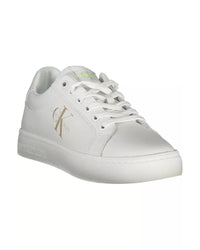 Thumbnail for Calvin Klein Women's White Polyester Sneaker - 37 EU