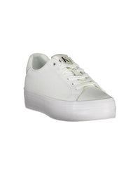 Thumbnail for Calvin Klein Women's White Polyester Sneaker - 38 EU