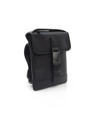 Thumbnail for Logo Metal Snap Closure Bag with Internal Compartments and Front Pocket One Size Men