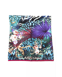 Thumbnail for Foulard Logo with Floral Fantasy - Multicolor One Size Women
