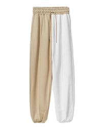 Thumbnail for Two-Tone Drawstring Sweatpants with Side Pockets S Women