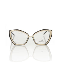 Thumbnail for Butterfly Eyeglasses with Gold Metal Outer Profile and Black Interior One Size Women