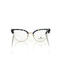 Thumbnail for Blue Mother of Pearl and Gold Metal Clubmaster Eyeglasses One Size Women