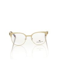 Thumbnail for Clubmaster Geometric Pattern Eyeglasses in Gold Metal One Size Women