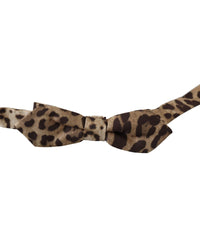 Thumbnail for DOLCE & GABBANA Exclusive Bow Tie - Brown Leopard One Size Men