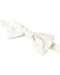 Thumbnail for Dolce & Gabbana Men's Ivory Fantasy Pattern Adjustable Neck Papillon Bow Tie - One Size