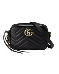 Thumbnail for Structured mini shoulder bag with chain design and GG motif One Size Women