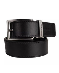 Thumbnail for Reversible Black Calfskin Belt