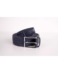 Thumbnail for Harmont & Blaine Dark Blue Fabric Belt with Engraved Logo Buckle 95 cm Men