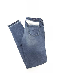 Thumbnail for Slim 5-Pocket Jeans with Logo Details and Fringed Bottoms W31 US Women