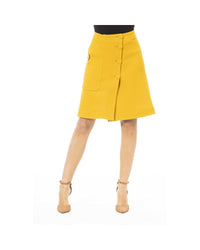 Thumbnail for Jacob Cohen Women's Elegant Yellow Wool-Blend Skirt - W40 US