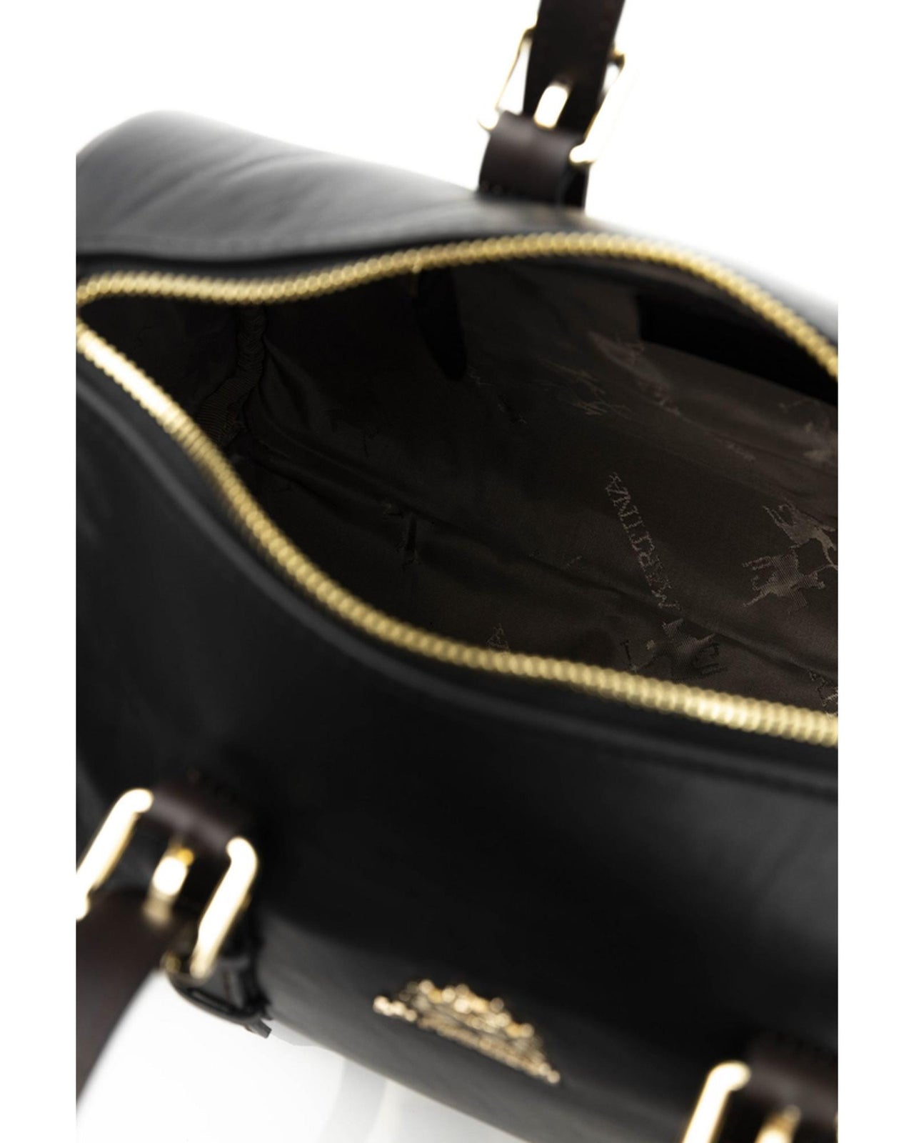 Logoed Crossbody Bag with Zip Closure & Internal Compartments One Size Men