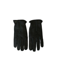 Thumbnail for 100% Authentic Dolce & Gabbana Black Biker Gloves - Leather 10 Men