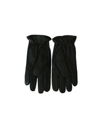 Thumbnail for 100% Authentic Dolce & Gabbana Black Biker Gloves - Leather 10 Men