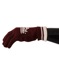 Thumbnail for Patterned Cashmere Gloves with Byzantine Crown Detail 7 Men