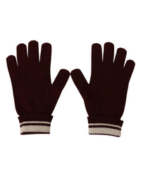 Thumbnail for Patterned Cashmere Gloves with Byzantine Crown Detail 7 Men