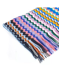 Thumbnail for Geometric Pattern Fringed Scarf One Size Women