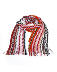 Thumbnail for Geometric Pattern Fringed Scarf One Size Women