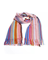 Thumbnail for Geometric Pattern Fringed Scarf One Size Women
