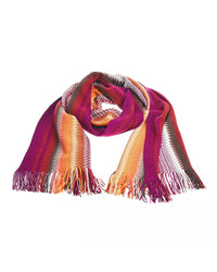 Thumbnail for Geometric Pattern Fringed Scarf with Bright Colors One Size Men