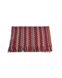 Thumbnail for Geometric Pattern Fringed Scarf One Size Men