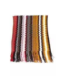 Thumbnail for Fringed Geometric Fantasy Scarf One Size Women