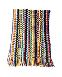 Thumbnail for Fringed Geometric Fantasy Scarf One Size Women