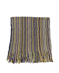 Thumbnail for Fringed Geometric Fantasy Scarf with Multicolor Design One Size Women