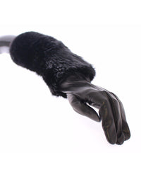 Thumbnail for 100% Authentic Dolce & Gabbana Elbow Length Gloves with Logo Details 7.5 Women