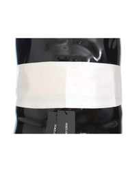 Thumbnail for Exclusive Silk Cummerbund with Logo Details - White 100% Authentic Dolce & Gabbana 48 IT Men