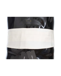 Thumbnail for Exclusive Silk Cummerbund with Logo Details - White 44 IT Men