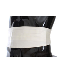 Thumbnail for Exclusive Silk Cummerbund with Logo Details - White 44 IT Men