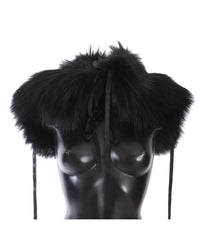 Thumbnail for Dolce & Gabbana Black Fox Fur Shoulder Wrap M Women