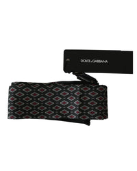 Thumbnail for Dolce & Gabbana Mens Silk Scarf with Green Baroque Pattern One Size Men