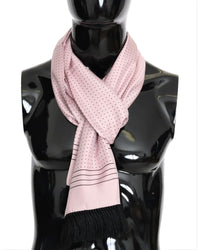 Thumbnail for Gorgeous Silk Scarf with Polka Dots and Fringes One Size Men