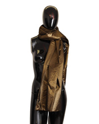 Thumbnail for Metallic Bronze Womens Scarf by Dolce & Gabbana One Size Women