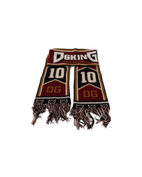 Thumbnail for Dolce & Gabbana Multicolor Wool Scarf with DG King Lettering and Crown One Size Men
