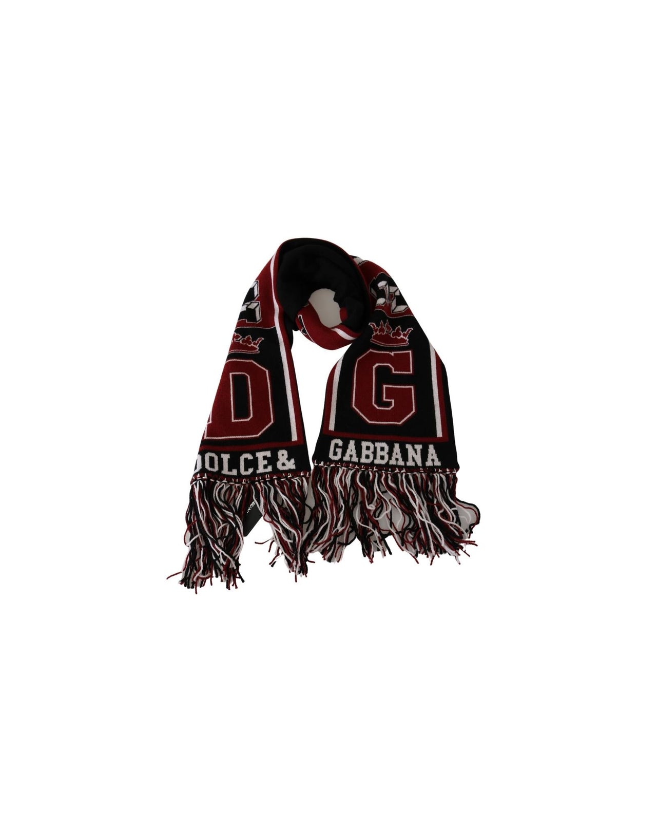 Gorgeous Dolce & Gabbana Mens Cashmere Scarf with Royal Love Print One Size Men